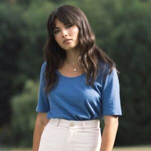 Harly Jae HJ Tee in Stellar (medium blue), size Large